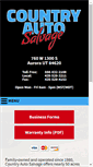 Mobile Screenshot of countryautosalvage.com