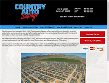 Tablet Screenshot of countryautosalvage.com